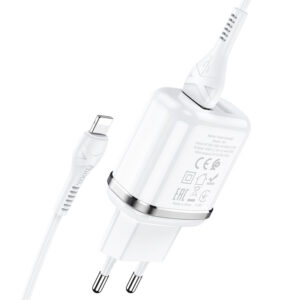 hoco-n4-aspiring-dual-port-wall-charger-eu-set-with-lightning-cable
