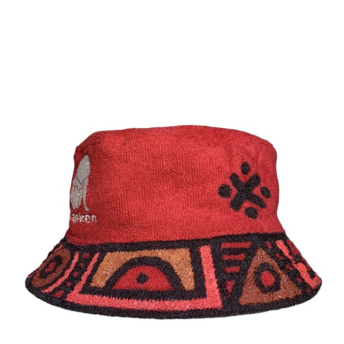 Napken x DOT Made Abstract red bucket hat