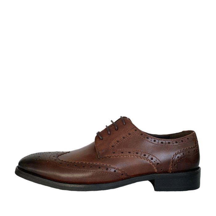 Fad Fine FH051 Brown Wingtip formal shoes - DOT Made
