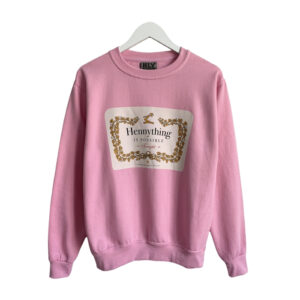 Hennything Is Possible pink crewneck sweater