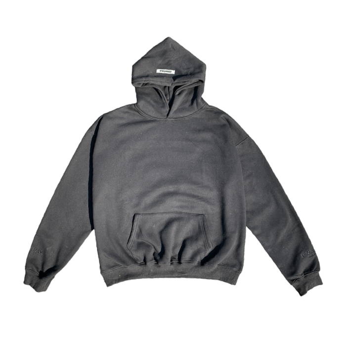 Essentials Black Reflective Logo Hoodie - DOT Made