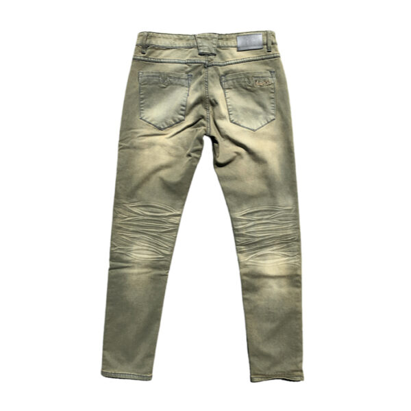 Green store denim jeans