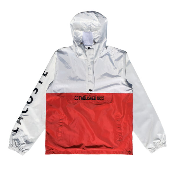 Long deals red windbreaker