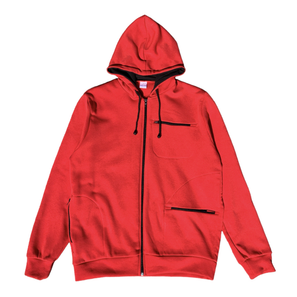 Plain red cheap hoodie mens