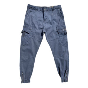 DS870X Bleach Stained Blue Stretch Denim Jeans