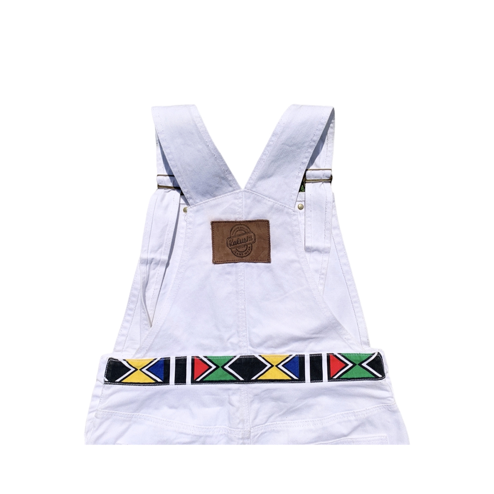 Dungaree dress hotsell with white shirt