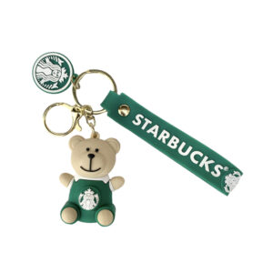 Starbucks Teddy Bear Keychain