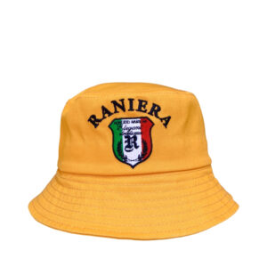 Roberto Raniera Elegant Italian Flag Logo Yellow Bucket Hat