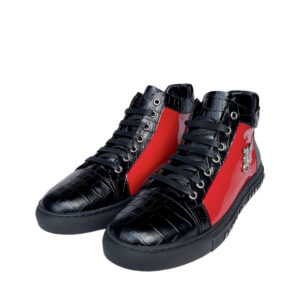 Roberto Raniera P196-3 Black High-Top Sneakers