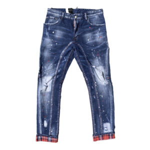DSQ2 S74LB01151 Blue Stretch Denim Jeans