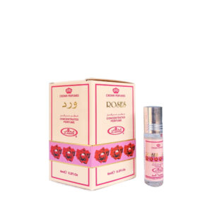 6-Pack Al-Rehab Crown Perfumes Roses Oil Parfum 6ml