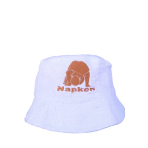 Napken Full Orange Logo White Cotton Bucket Hat