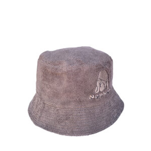 Napken SS20 Grey Logo Mouse Grey Cotton Bucket Hat