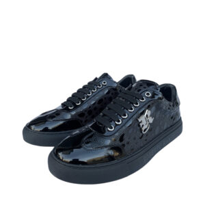 Roberto Raniera G127-1 R Logo Black Sneakers