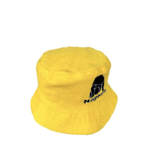 Napken Black Logo Full Yellow Cotton Bucket Hat