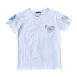 RE50 Japanese Print White Crew-Neck T-Shirt